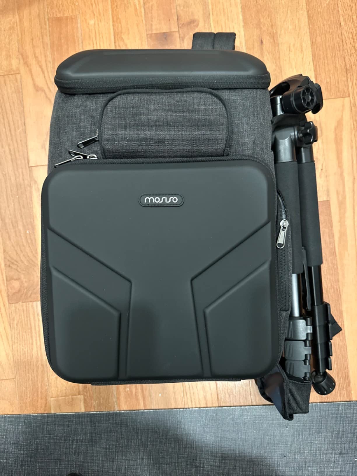 MOSISO Camera Backpack, DSLR/SLR/Mirrorless Photography Camera Bag | Waterproof Front Hard Shell & 17.3 inch Laptop Compartment & Tripod Holder & Rain Cover customer photo 1