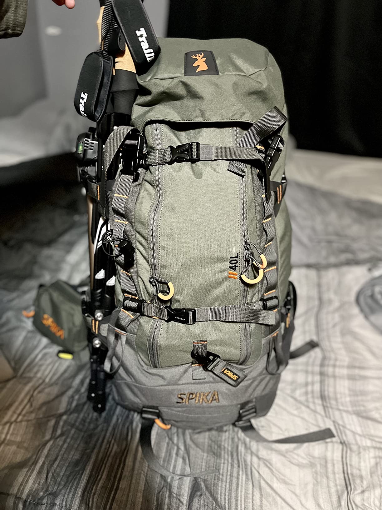 SPIKA Hunting Backpacks for Men, Meat Hauler Frame Pack with Rifle Holder, 40L/80L Extendable + Capacity for Bow Rifle Gun customer photo 2