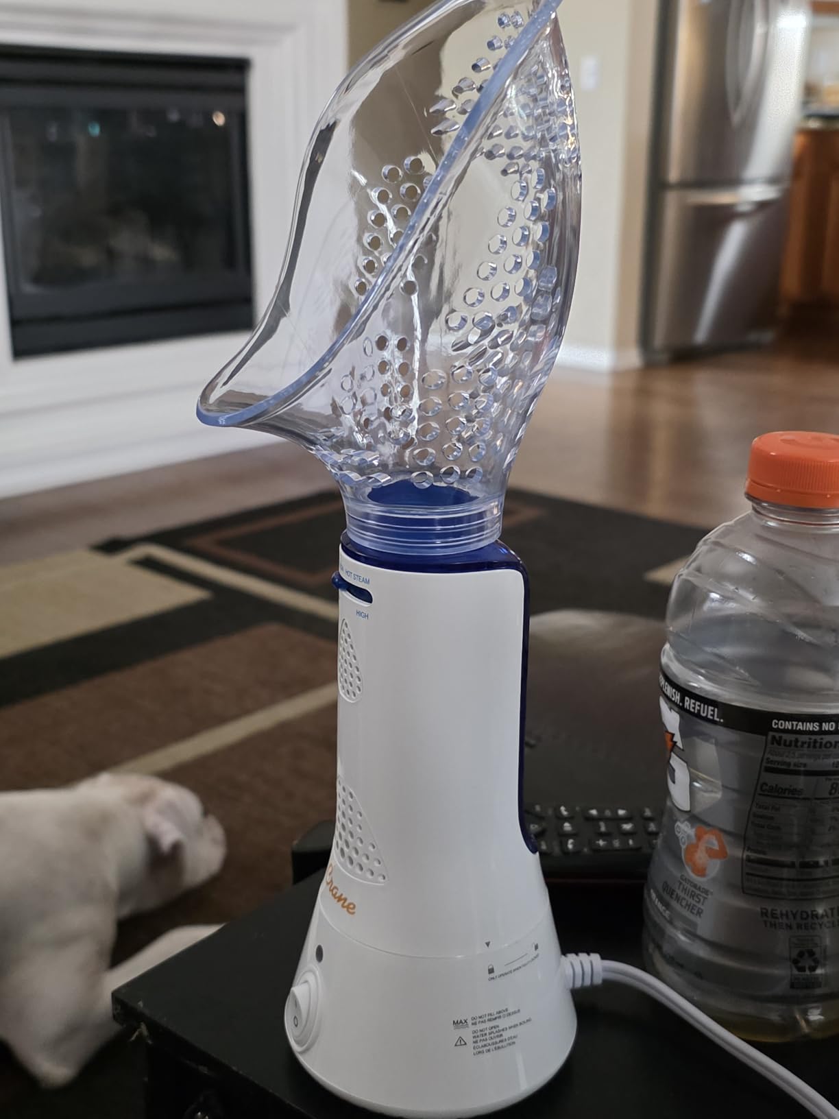Crane Corded Personal Steam Device for Sinus, Congestion, & Cough Relief, Vapor Pad Compatible, White, 30 ml customer photo 1