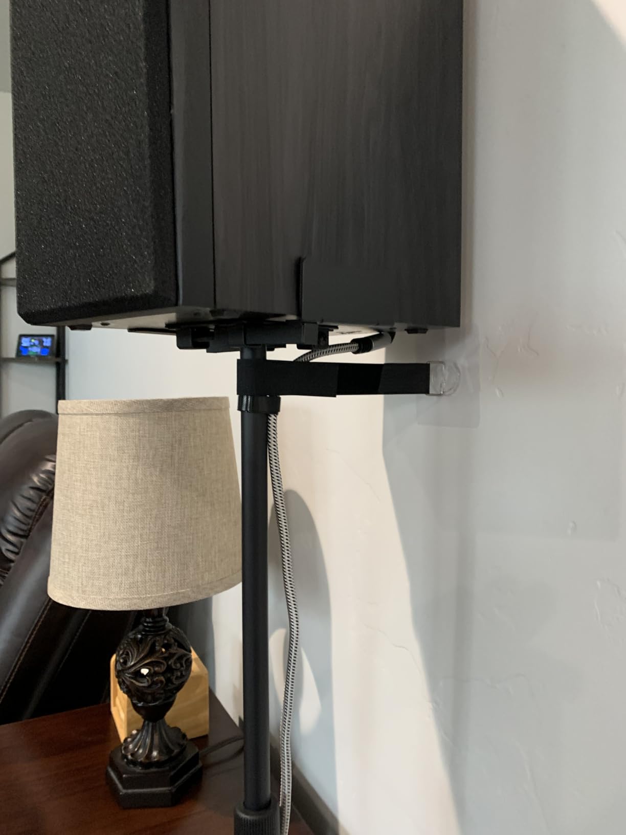 PERLESMITH Universal Speaker Stands for Surround Sound -Height Adjustable Extend 33.3