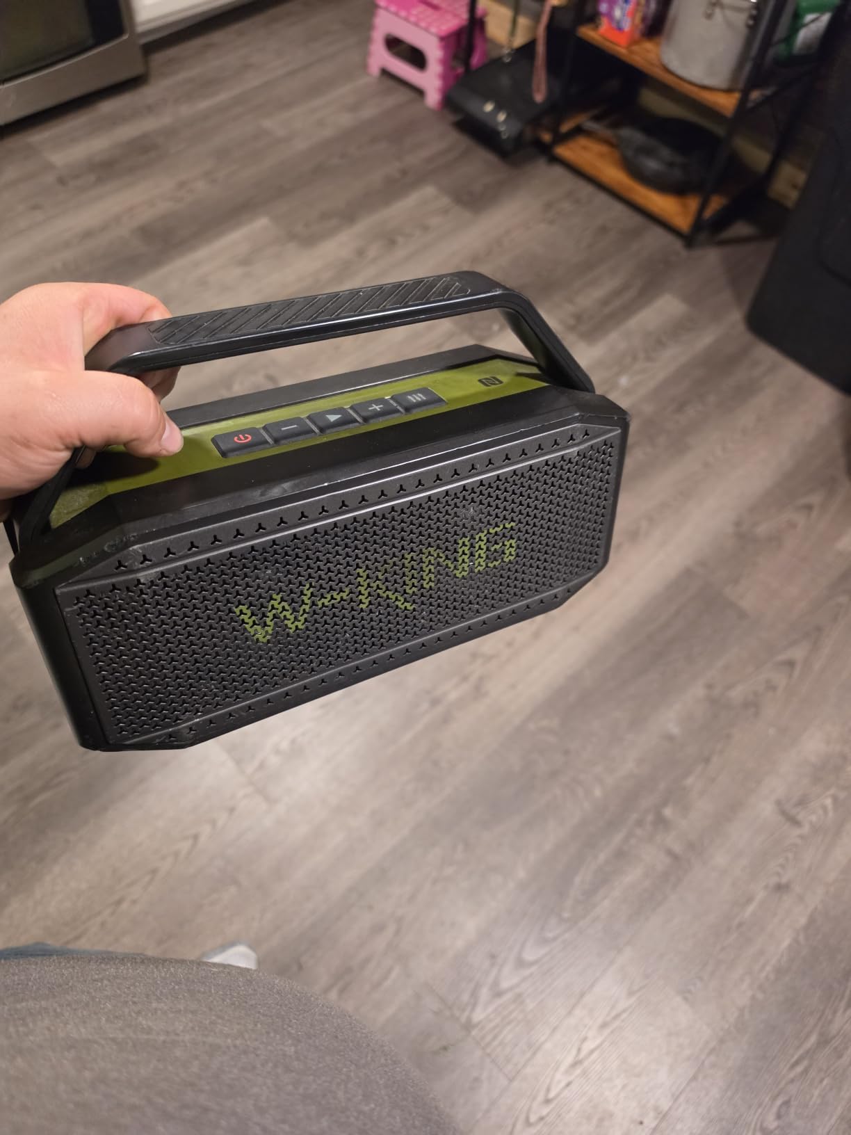 W-KING Bluetooth Speaker, 100W Peak Outdoor Portable Loud Speakers Wireless | 108dB IPX7 Waterproof Floating Rugged Boombox, 60W Party Large Speaker Subwoofer, 7.2'' Deep Bass Radiator, 40H, EQ, TF, AUX customer photo 1