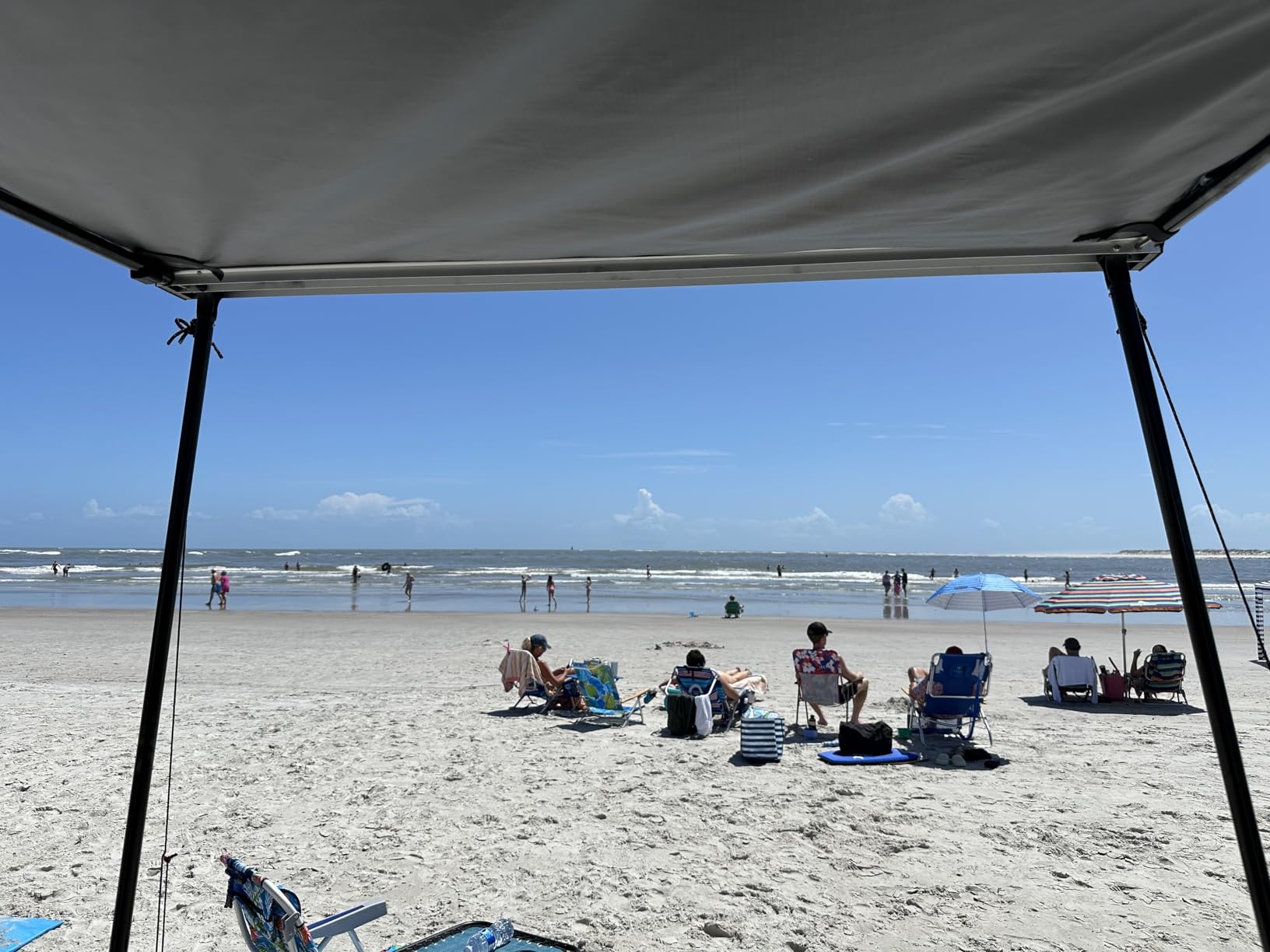 Overland Vehicle Systems HD Nomadic 4.5' Awning - 280G Poly Cotton Rip Stop Grey Body, Green Trim & 1000G PVC Black Travel Cover - 30 Square Feet of Coverage - Universal Fitment customer photo 2