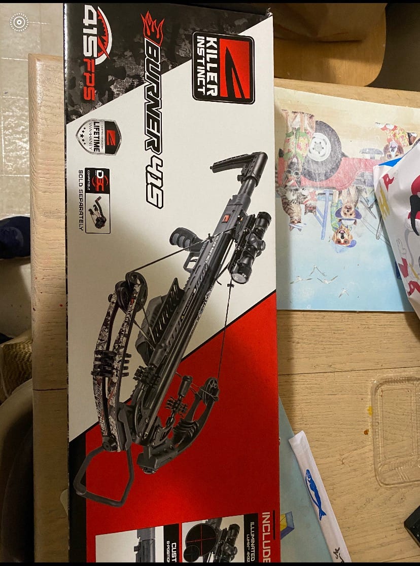 Killer Instinct Burner 415 FPS Crossbow Package (Gray Camo) | Adjustable design customer photo 2