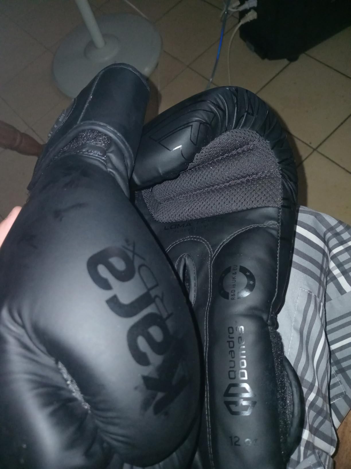 RDX Boxing Gloves, Pro Training Sparring, Maya Hide Leather, Muay Thai MMA Kickboxing, Men Women Adult, Heavy Punching Bag Focus Mitts Pads Workout, Ventilated Palm, Multi Layered, 8 10 12 14 16 18 Oz customer photo 2