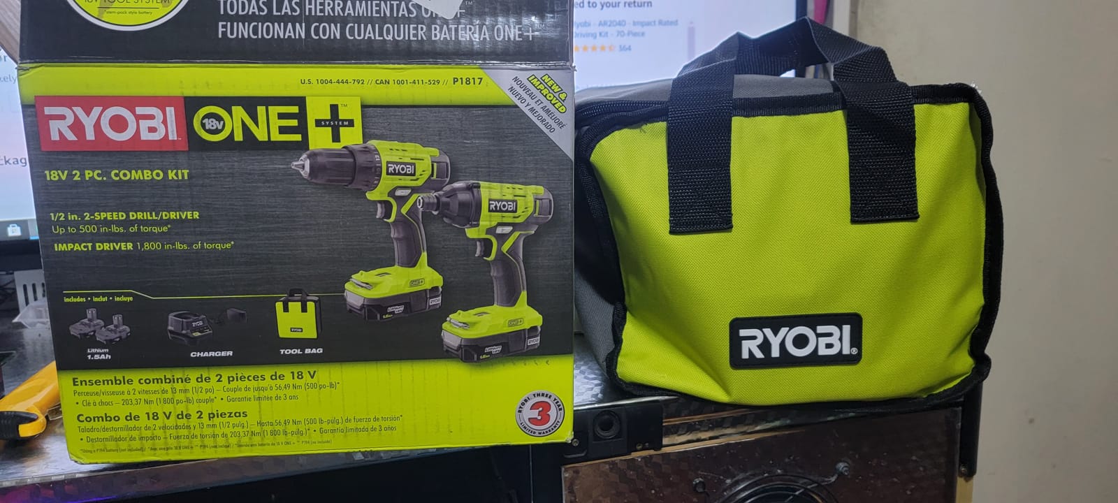 Ryobi ONE+ HP 18V Brushless Cordless Compact 1/2 in. Drill and Impact Driver Kit with (2) 1.5 Ah Batteries, Charger and Bag customer photo 2