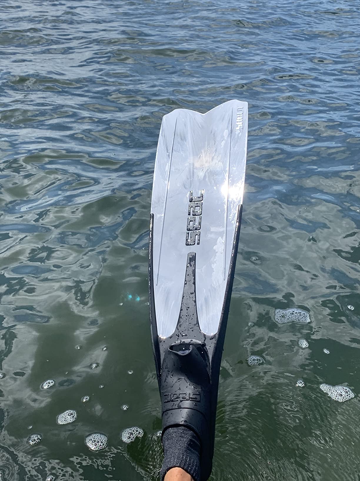 Seac Shout, Long Fins for Scuba Diving, Spearfishing and Freediving, Made in Italy customer photo 2