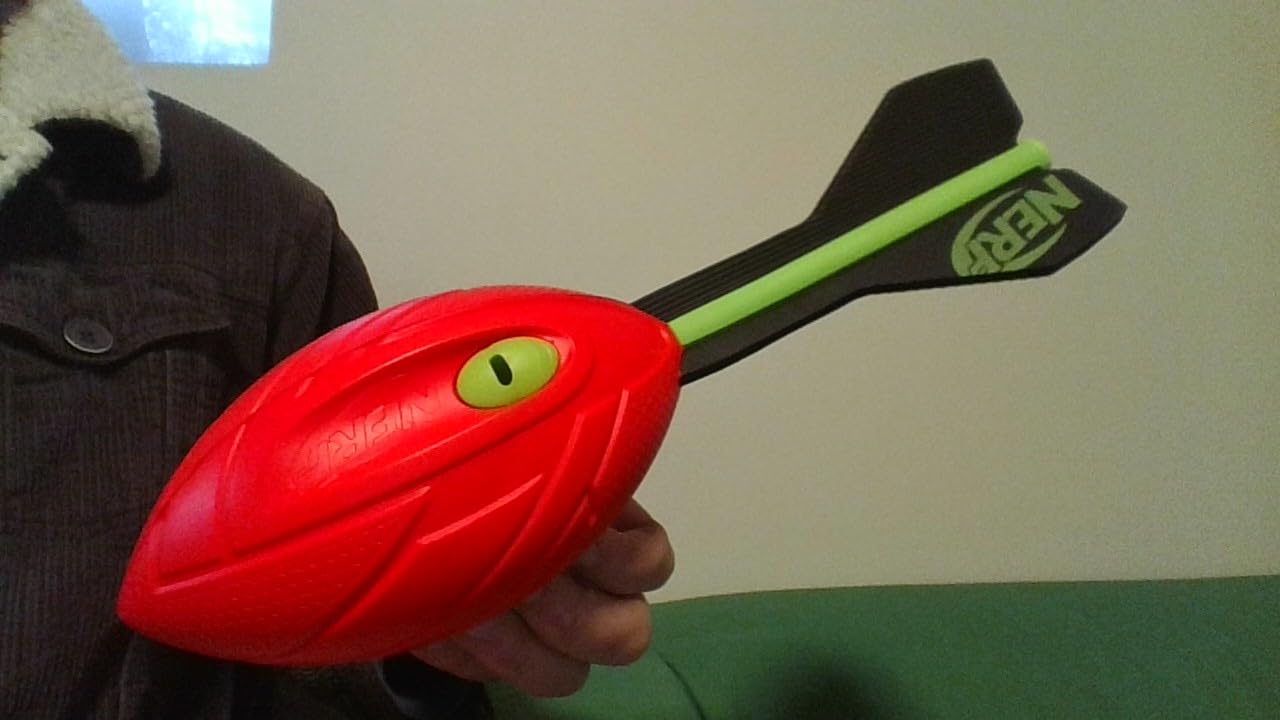Nerf Vortex Aero Howler Foam Ball, Classic Long-Distance Football, Flight-Optimizing Tail, Whistling Sound, Indoor & Outdoor Fun, Christmas Stocking Stuffers for Kids customer photo 1