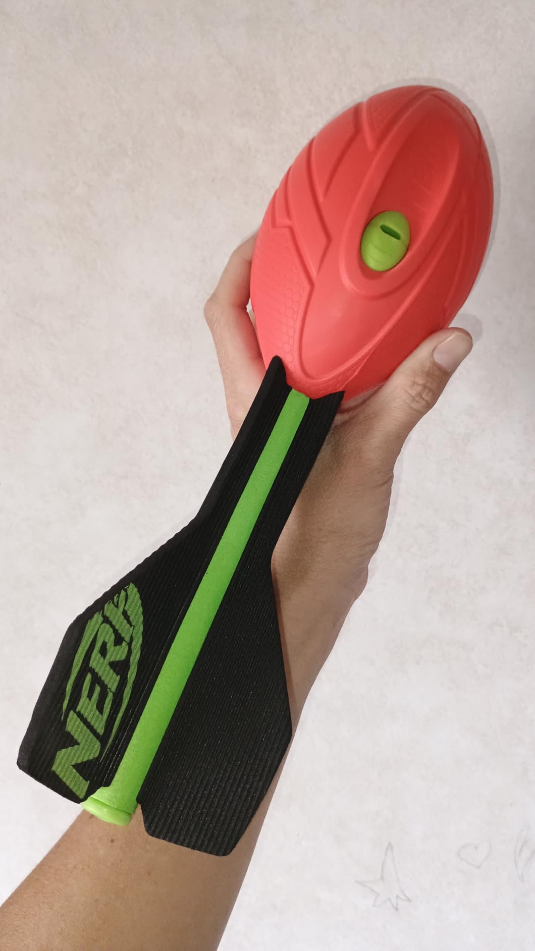 Nerf Vortex Aero Howler Foam Ball, Classic Long-Distance Football, Flight-Optimizing Tail, Whistling Sound, Indoor & Outdoor Fun, Christmas Stocking Stuffers for Kids customer photo 2