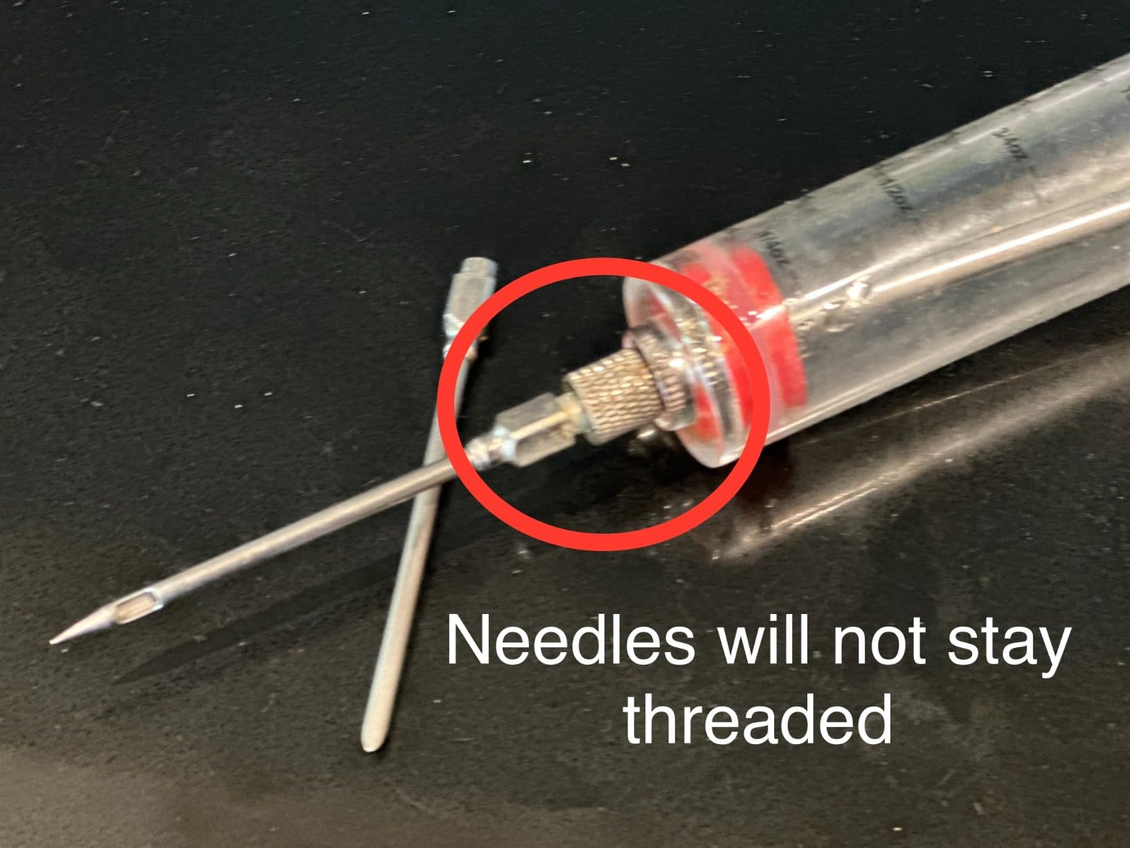Meat Injector Syringe - 3 Marinade Injector Needles for BBQ Grill, Premium Portable Turkey Injector kit for Smoker,Marinades Injectors for Meats With 1oz Large Capacity 1 Brush Easy to Use & Clean Red customer photo 1