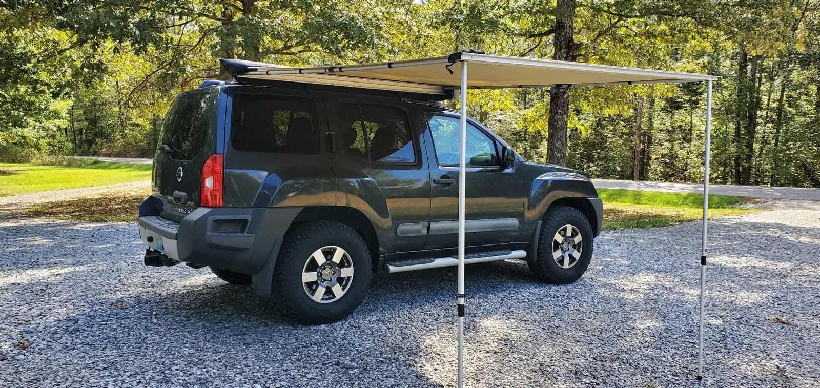 Timber Ridge Car Awning Camper Awning 8.2X6.5ft Truck Tent Waterproof PU10000mm UV50+ Rooftop Overland Camping, Retractable Side Tent Shade for Car/SUV/Truck/Van, Beige customer photo 2