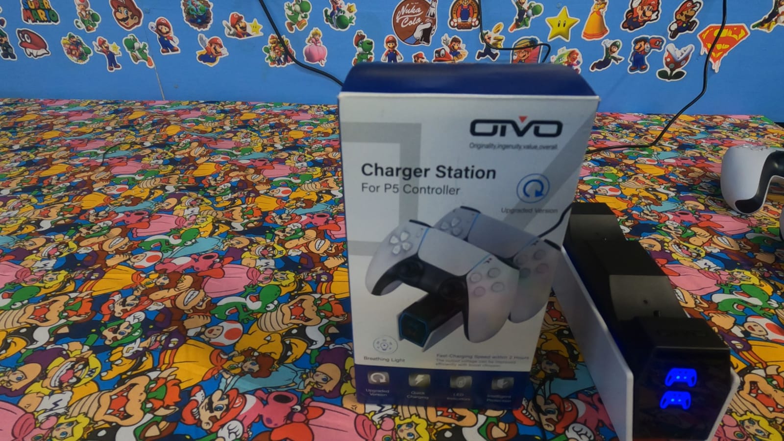 OIVO PS5 Controller Charging Station, 2H Fast Charger for DualSense & Edge | Dual PS5 Controller Charging Dock, Comes with 2 Cable Types, No Extra Adapter Required, Built-in Short-Circuit Protection customer photo 2