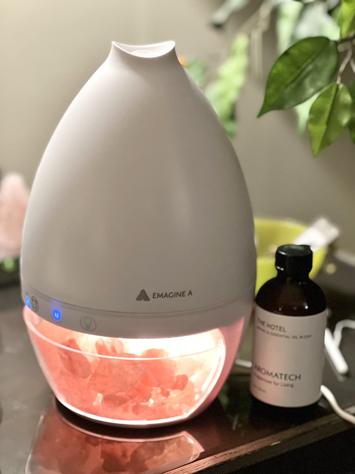 emagine A Himalayan Salt Lamp Diffuser, Ultrasonic Humidifier with Cool Mist and Aromatherapy, 0.5L Extra Large Capacity customer photo 2