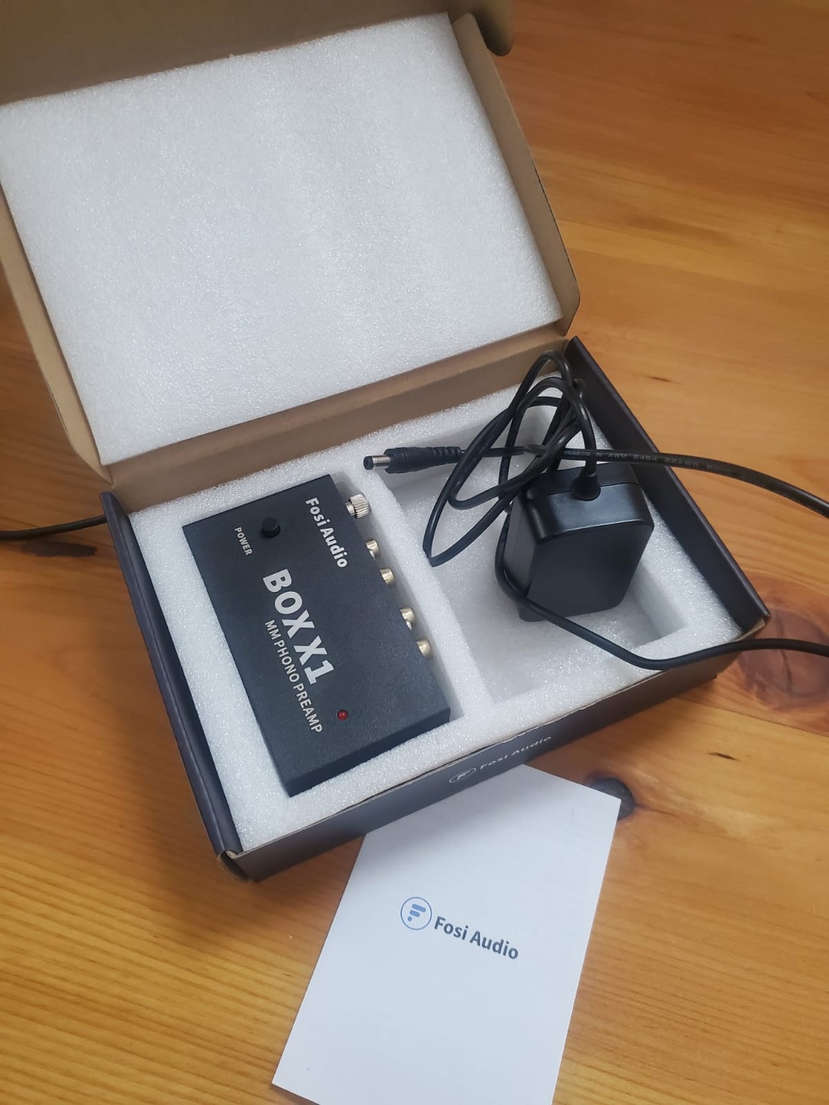 Fosi Audio Box X1 Phono Preamp for MM Turntable Mini Stereo Audio Hi-Fi Phonograph/Record Player Preamplifier with 3.5MM Headphone and RCA Output with DC 12V Power Supply customer photo 2