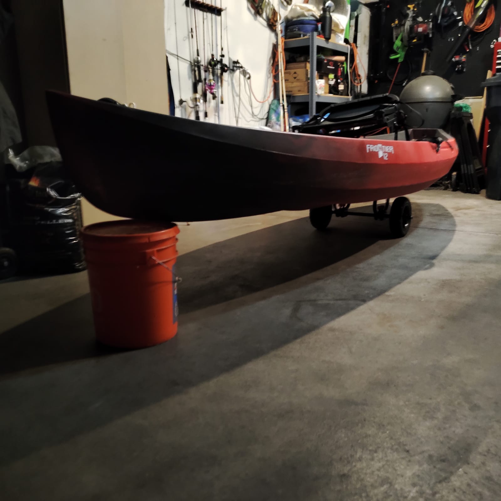 Pelican Canoe Kayak and SUP Transport Cart Sport Deluxe Cart for Canoe, Kayak and SUP - Adjustable Width - 2 Height Positions - Airless Tires - Heavy Dutty and Resistant - Easy to Assemble customer photo 1