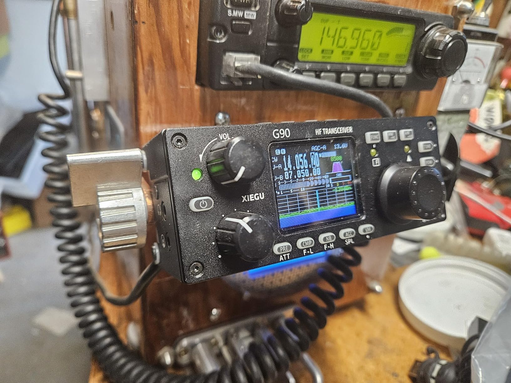 Xiegu G90 HF Radio Transceiver 20W SSB/CW/AM/FM SDR Structure with Built-in Auto Antenna Tuner customer photo 2