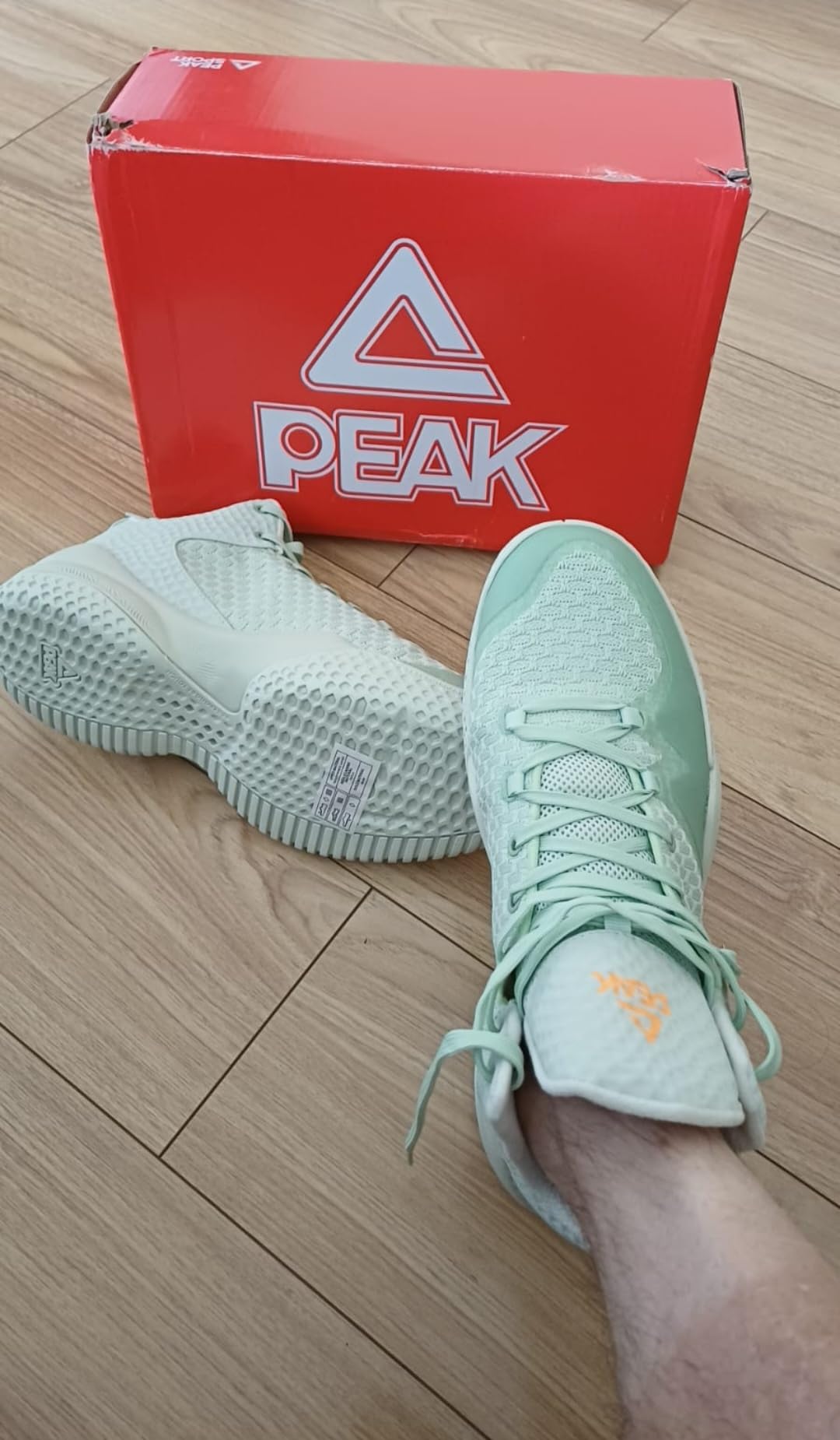 PEAK High Top Mens Basketball Shoes Lou Williams Streetball Master Breathable Outdoor Sneakers Pickleball Shoes Cushioning Shoes for Fitness customer photo 1