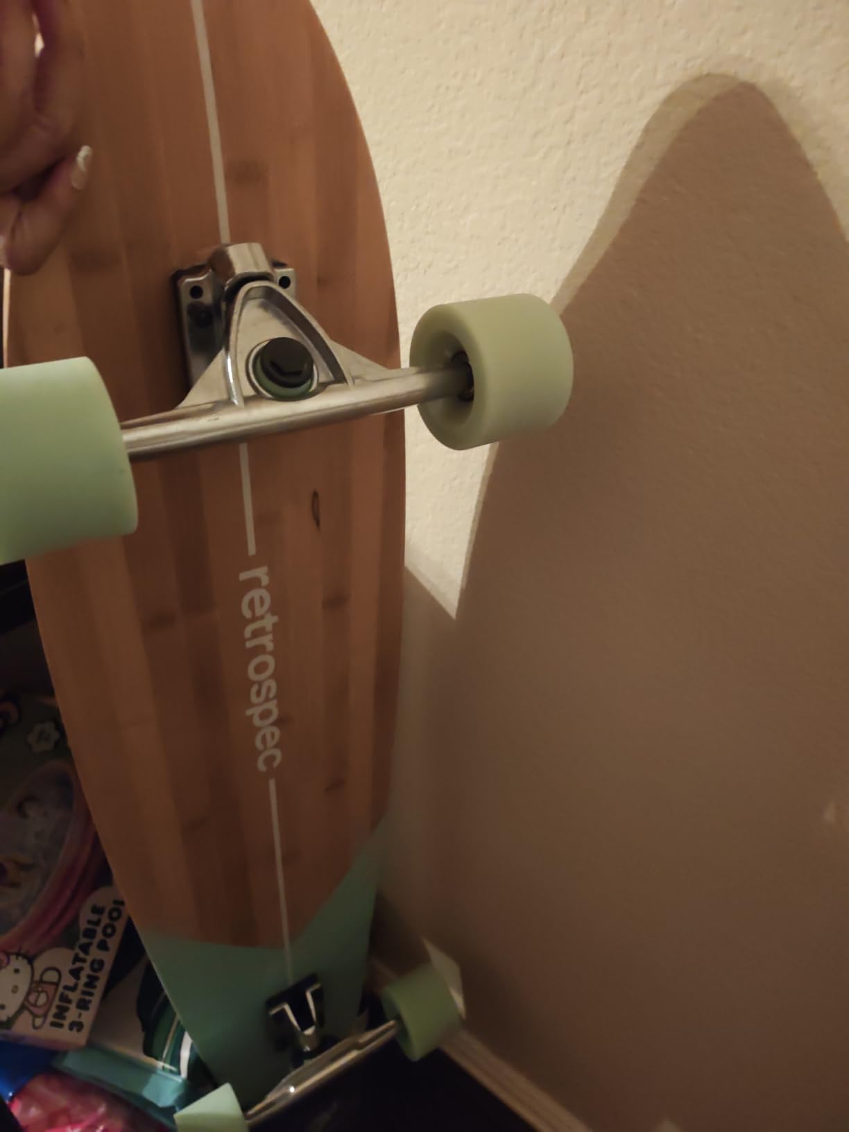 Retrospec Zed Pintail & Cruiser Longboard Adult Skateboard - 44in Bamboo & Canadian Maple Deck with ABEC-7 Bearings, 70mm PU Wheels for Commuting & Carving customer photo 2