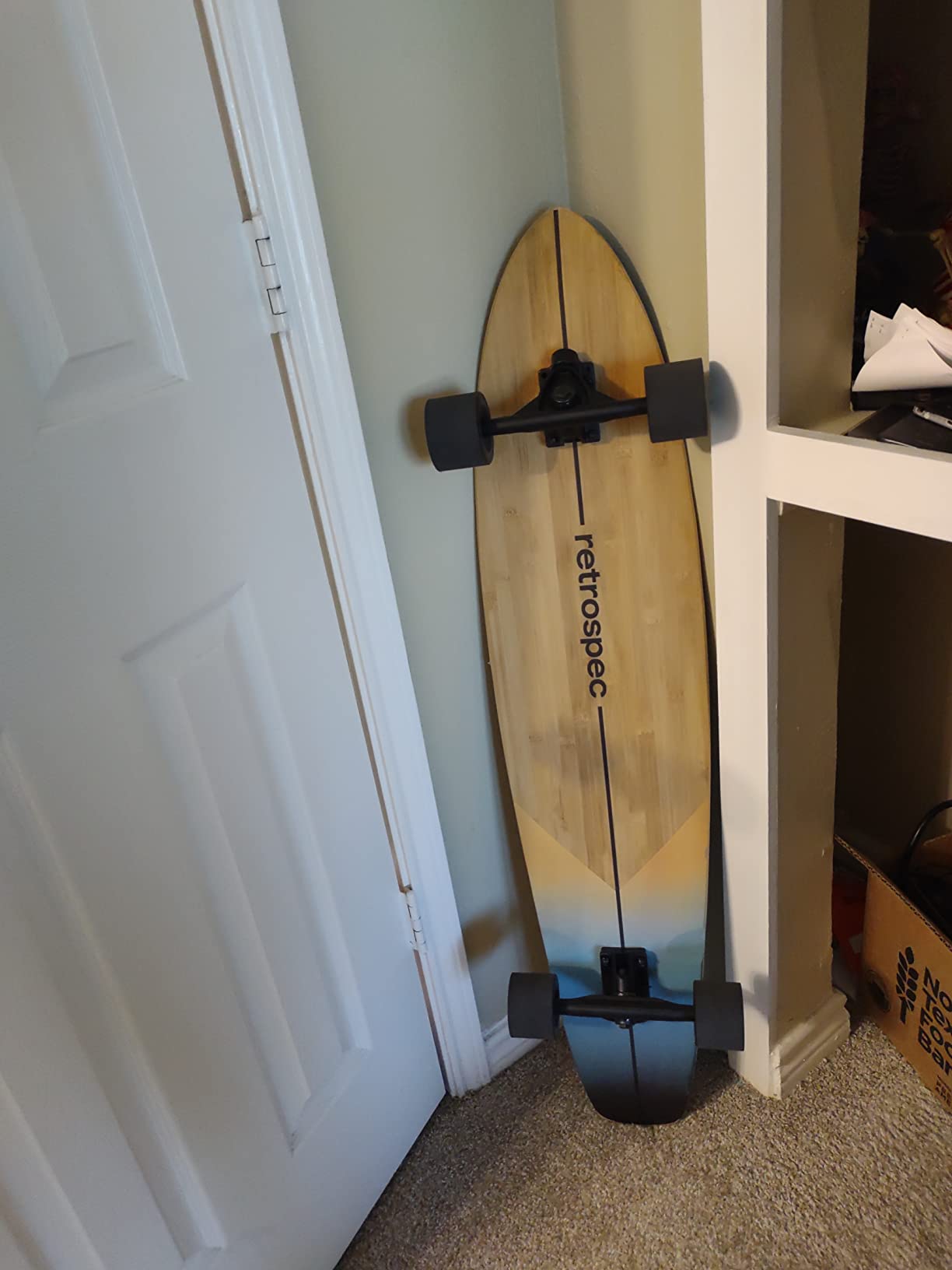 Retrospec Zed Pintail & Cruiser Longboard Adult Skateboard - 44in Bamboo & Canadian Maple Deck with ABEC-7 Bearings, 70mm PU Wheels for Commuting & Carving customer photo 1