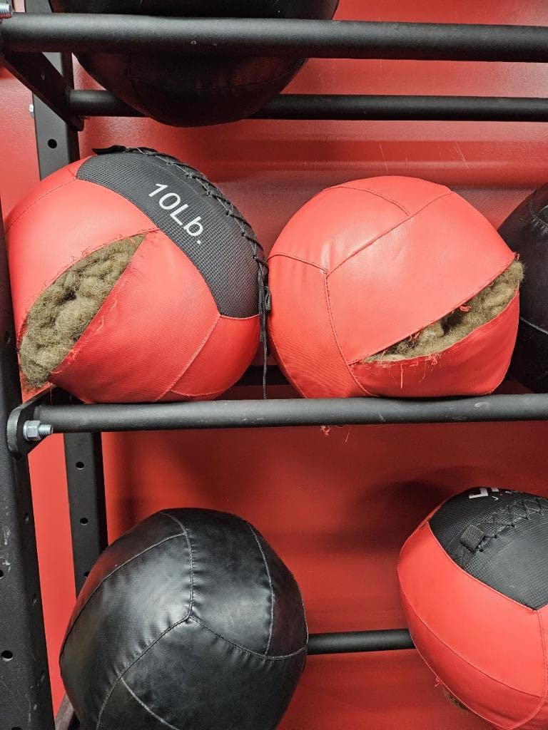 JFit Wall Ball - Premium Soft Weighted Exercise Ball for Strength, Conditioning, Gym & Home Workouts, 4-30 LB customer photo 1