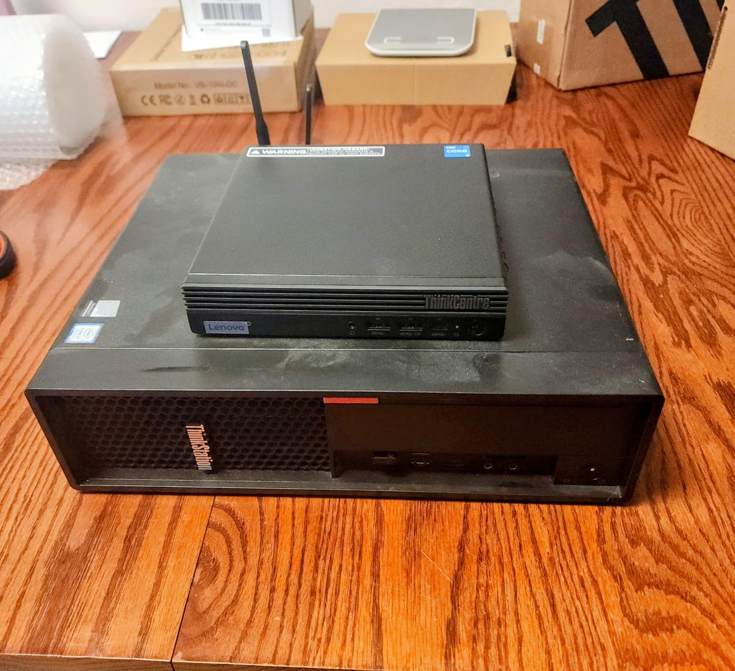 Lenovo ThinkCentre Tiny M70q Intel 10-Core i5-14400T (Beat i7-13700T), 16GB DDR5 RAM, 512GB NVMe SSD, WiFi 6, Bluetooth, RJ-45, DP Port, HDMI, Win 11 Pro, AI Business Desktop, 3 Yr Wty customer photo 1
