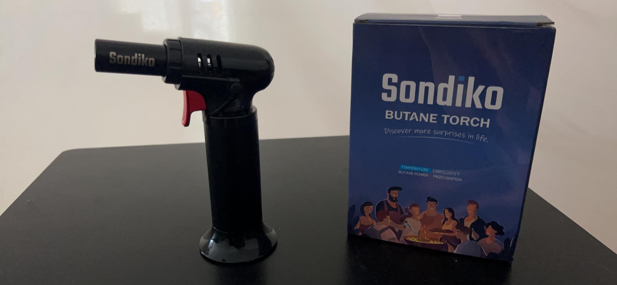 Sondiko Butane Torch Lighter with Visible Fuel Window, Refillable Soldering Torch with Adjustable Flame for Welding, Resin Art, Industrial (Butane Gas Not Included) customer photo 1