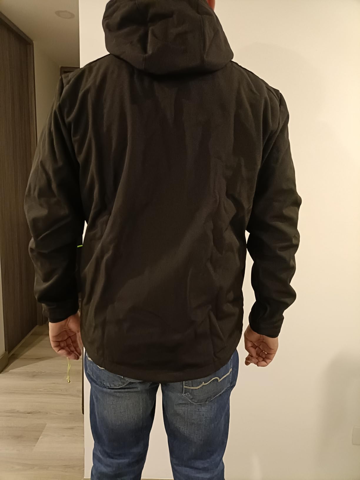 33,000ft Men's Hooded Softshell Jacket Waterproof Lightweight Insulated Windbreaker Fleece Lined Rain Shell Jacket customer photo 2
