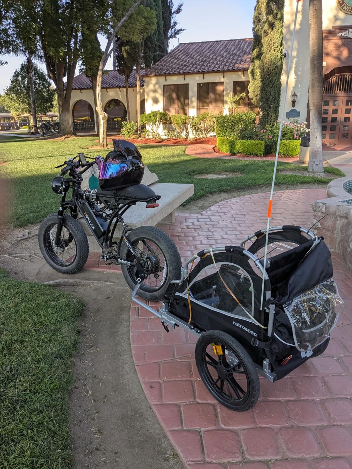Retrospec Rover Kids Bicycle Trailer Single and Double Passenger Children's Foldable customer photo 2