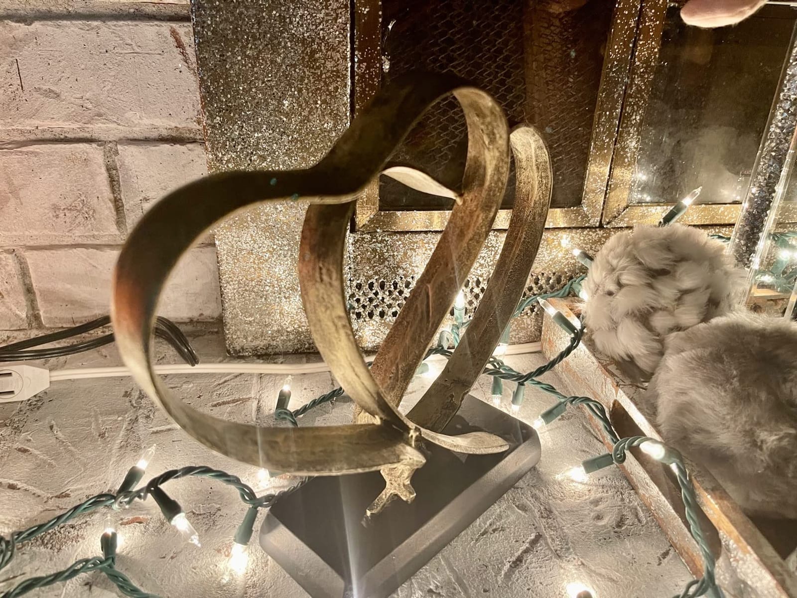 Wedding Anniversary Couples Gift - Iron Sculpture Bundle - Any Anniversary | Iron Hearts Stemming from a Cross Symbolizing Lasting Love, Includes Gift Box and Poem Card, Suits any Wedding Anniversary customer photo 2