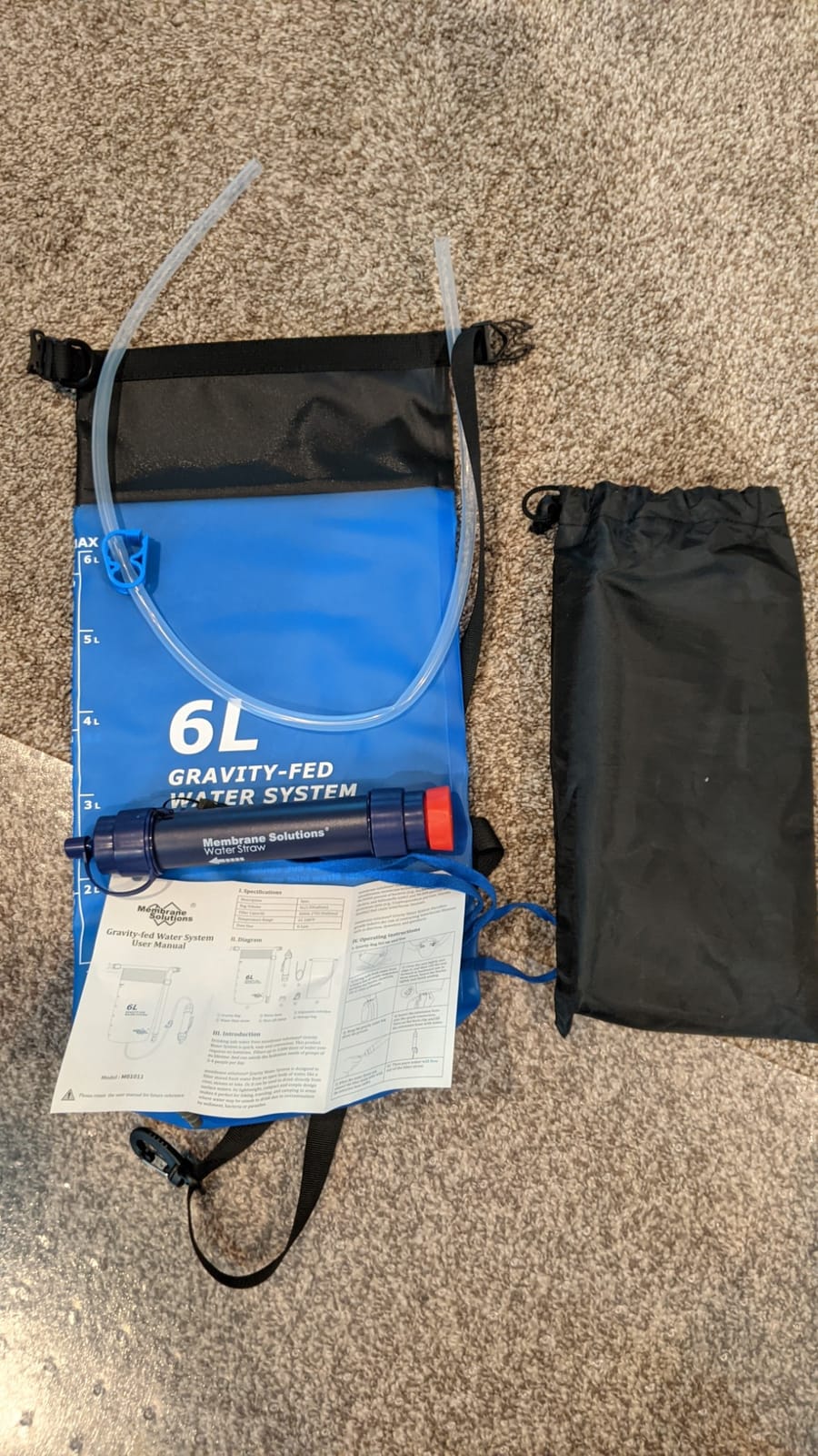 Membrane Solutions 6L Gravity Water Filter Pro for Group Camping customer photo 2
