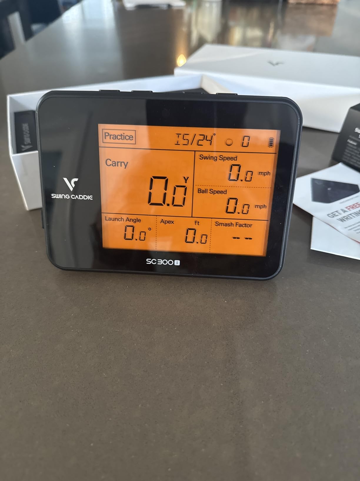 Voice Caddie Portable Golf Launch Monitor and Swing Analyzer with Real-Time Shot Data Tracking | Ideal Golf Swing Trainer/Training Equipment for Indoor & Outdoor | Up to 20 Hours Battery Life customer photo 1