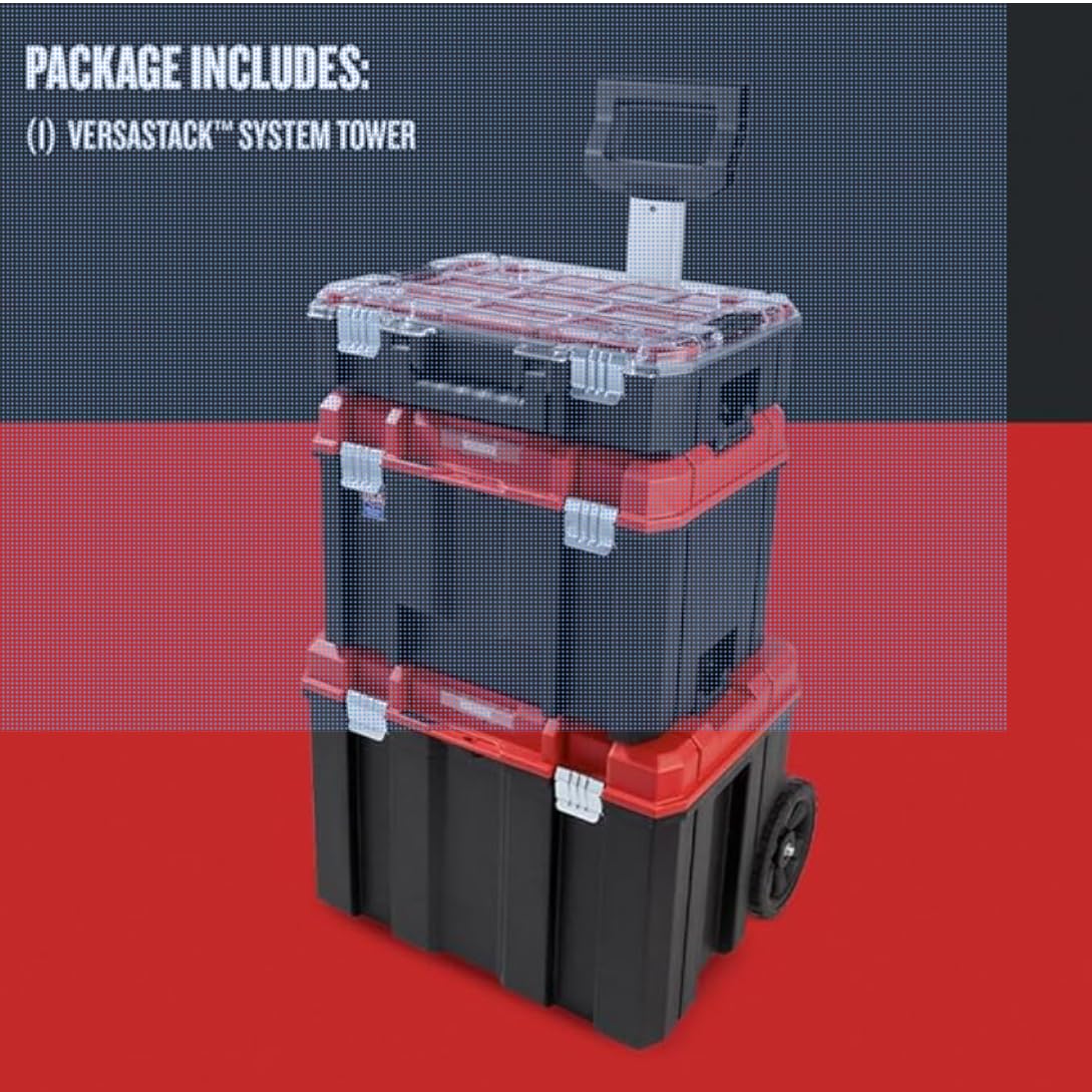 CRAFTSMAN VERSASTACK 17.126-in Metal Wheels Lockable Tool Box customer photo 1