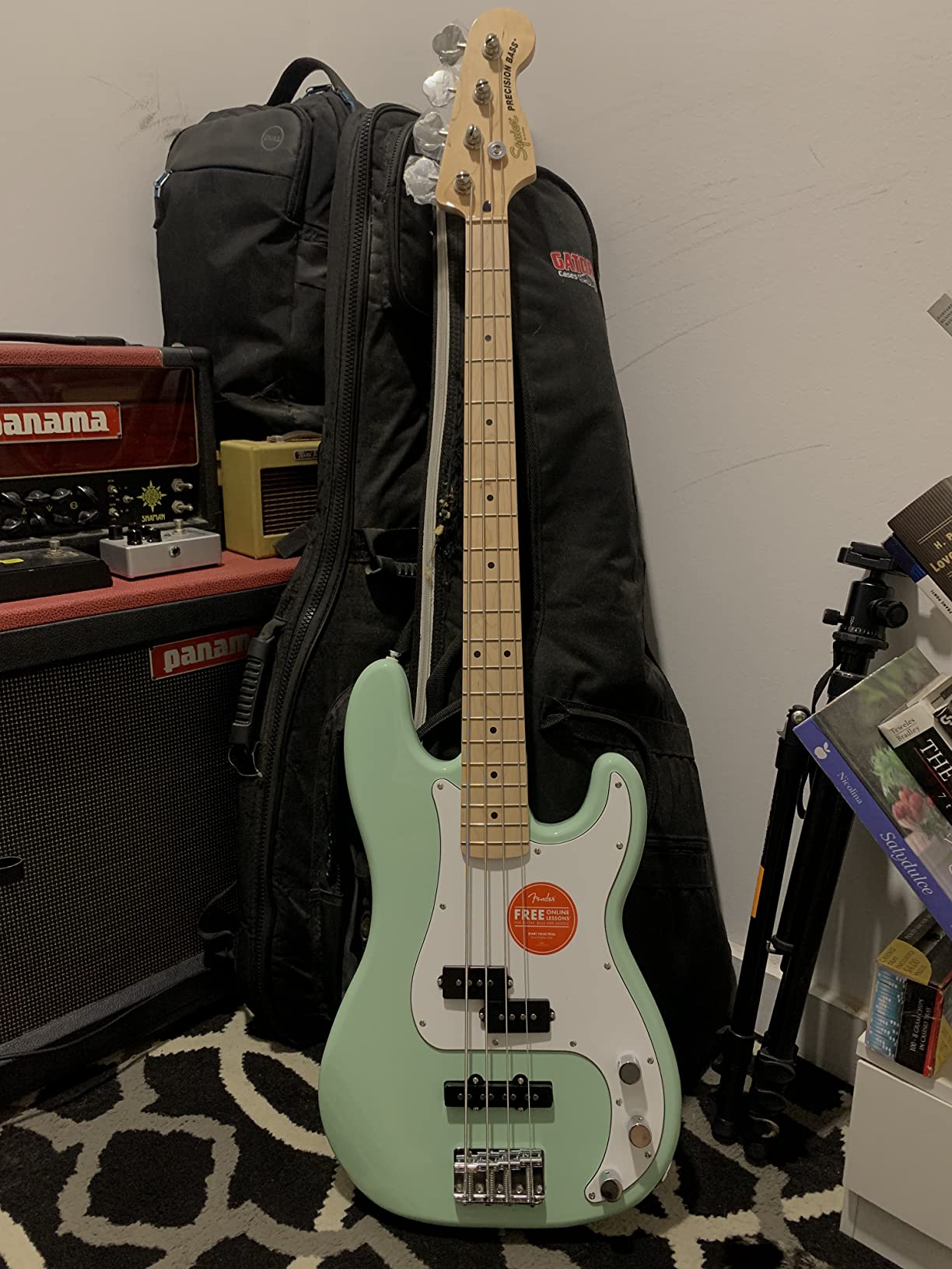 Squier Affinity Series Precision Bass, Olympic White, Maple Fingerboard customer photo 1