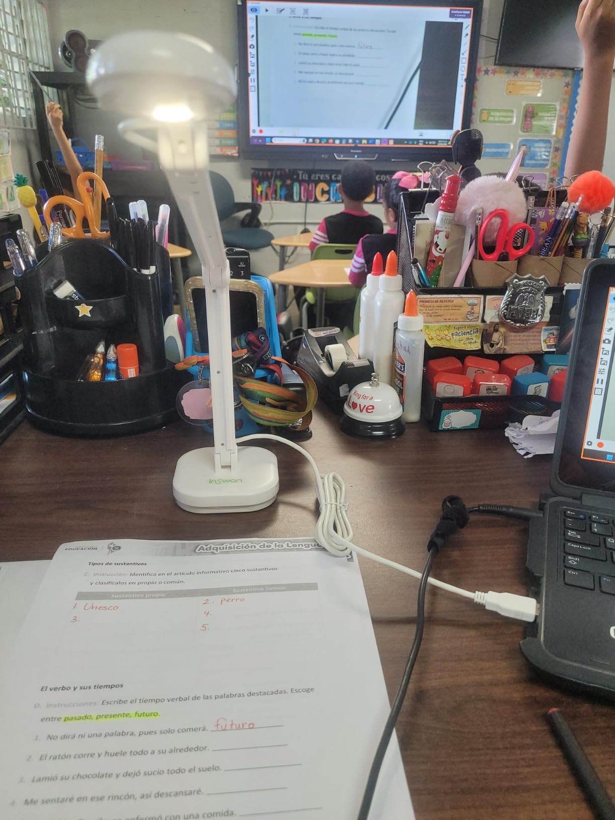 INSWAN INS-2 UHD 4K 13MP Document Camera, Built-in LED, Mic, A3 Capture | Dual Auto-Focus, Plug & Play, Compatible with Mac, Windows, Chromebook, Ideal for large documents, artworks, big classrooms customer photo 1