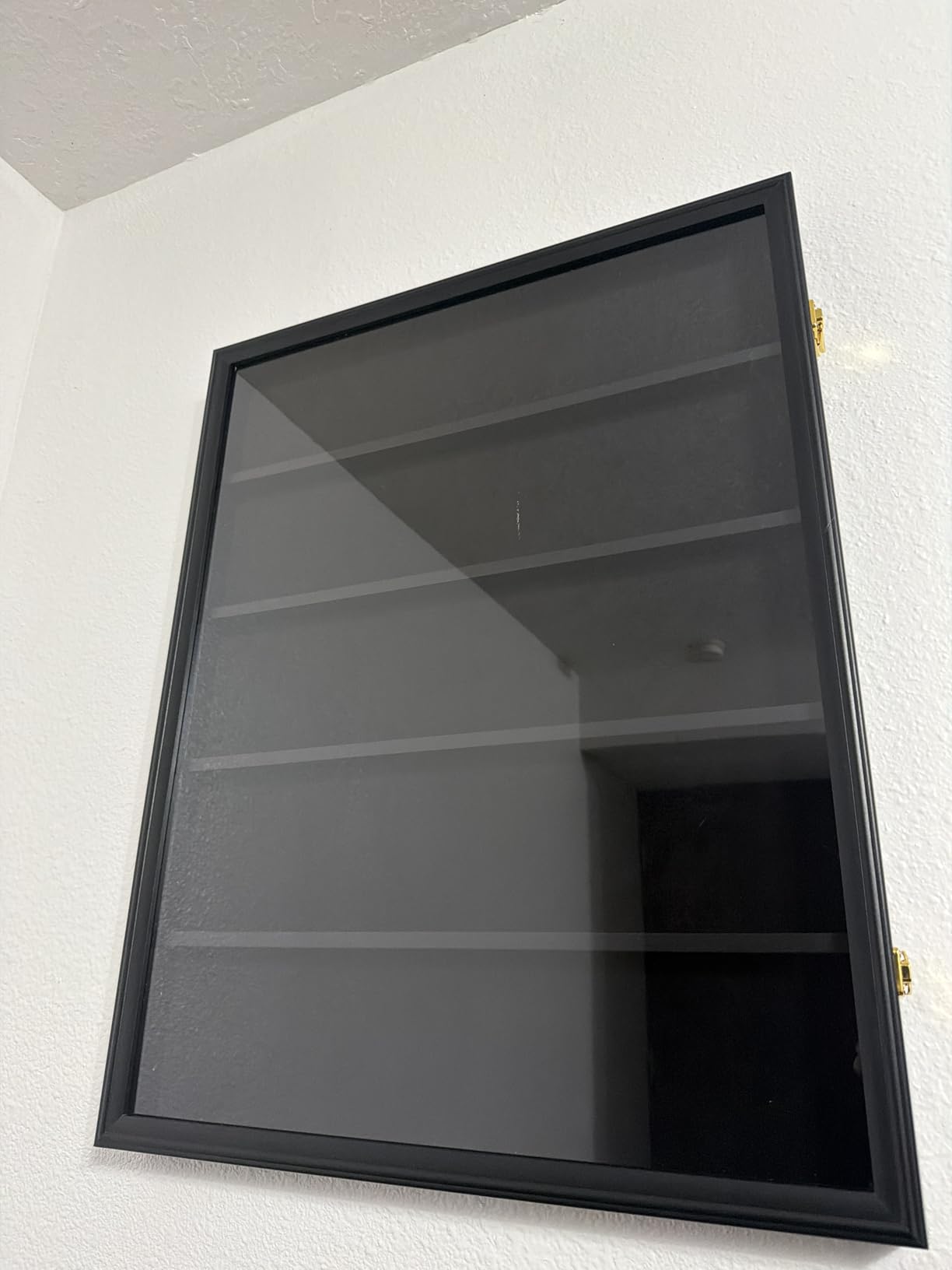 KCRasan 35 Graded Sports Card Display Frame - Card Display Case Lockable | Trading Card Collector Wall Display Holder for Basketball Football Hockey Cards, UV Protection Acrylic, Black customer photo 1