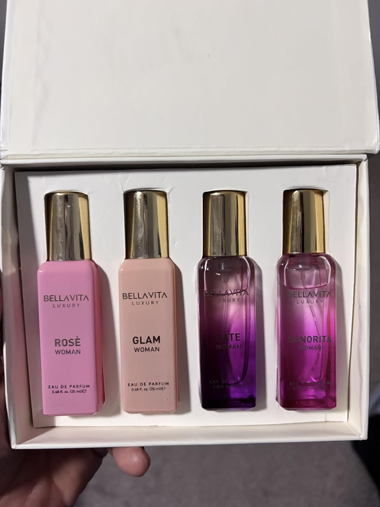 Bellavita Luxury Women's Perfume Gift Set with Rose, Senorita, Date, and Glam - 80ml - Pink Pepper, Yuzu, and Floral Peach Long Lasting Fragrance customer photo 1