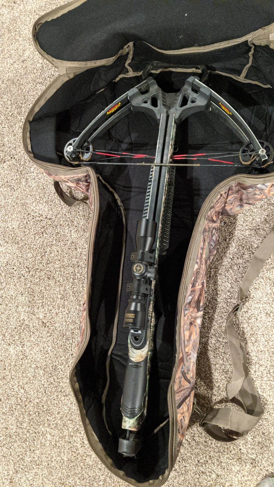 MYDAYS Soft Crossbow Case, Camo Padded Archery Bow Carrier Bag with Backpack Straps for Outdoor customer photo 2