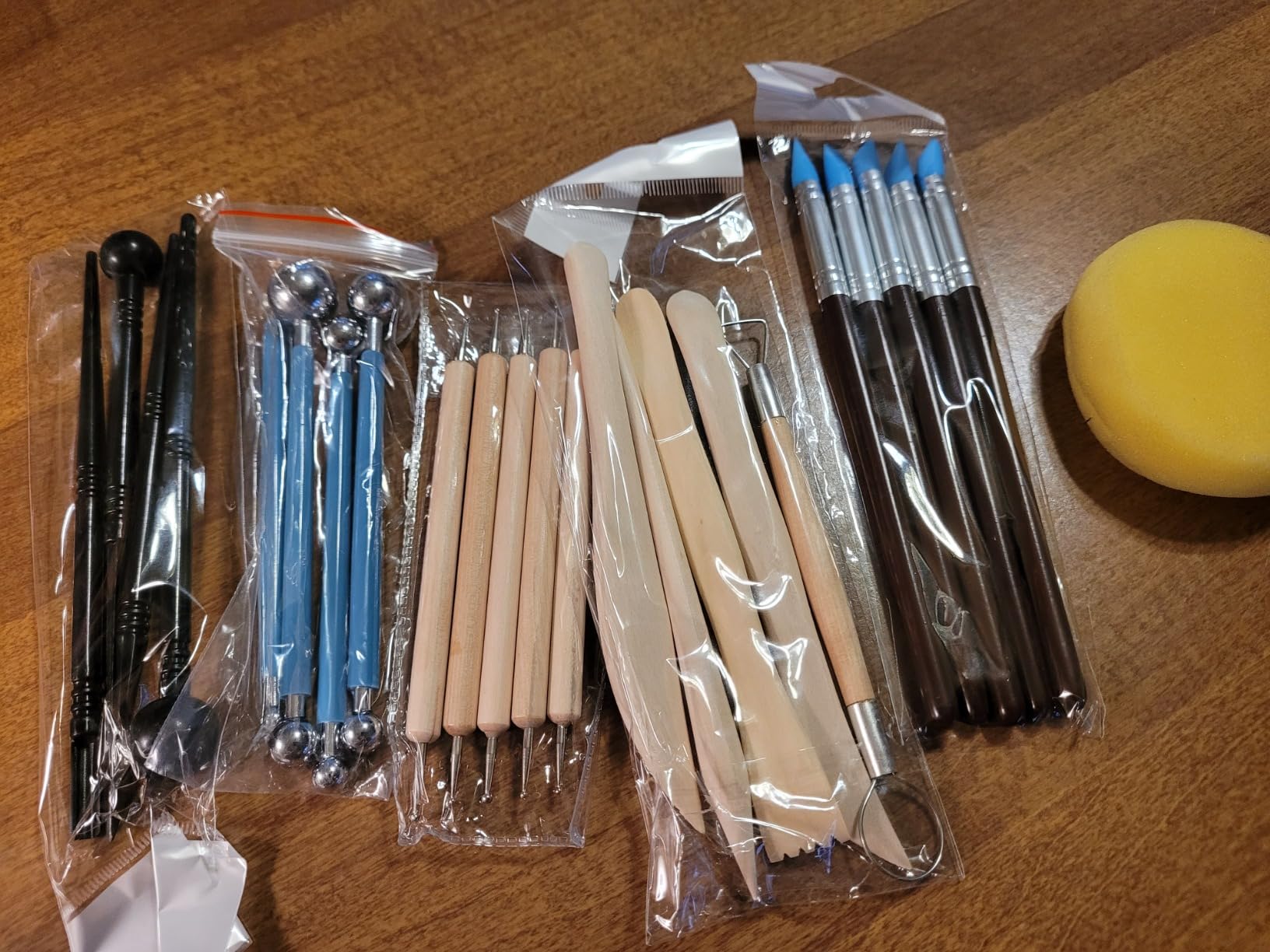 Luney 25PCS Polymer Clay Sculpting Tools Kit, Pottery Tools | Multi Use, Practical, Air Dry Clay for Adults, Modeling, Dotting, Carving, Shaping, with Store Bag customer photo 1