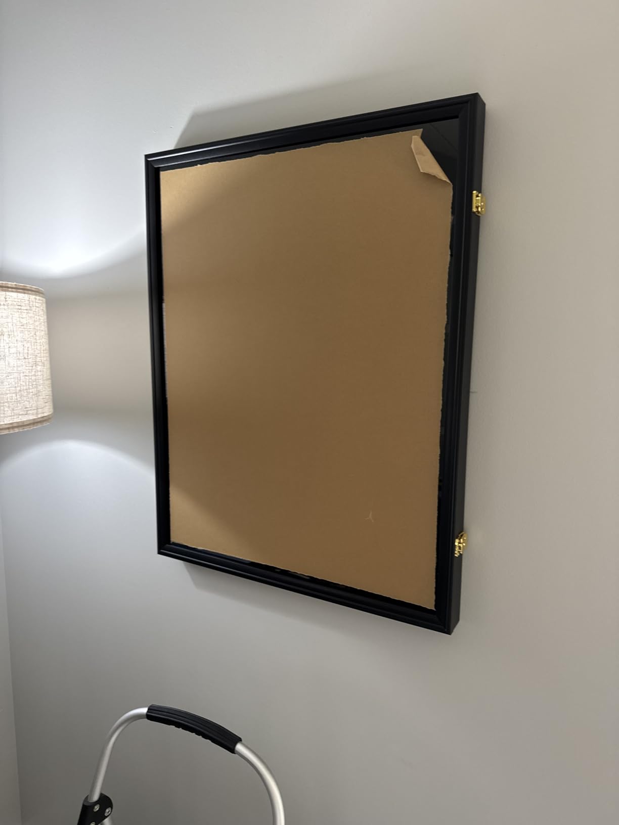 35 Graded Sports Card Wall-Mounted Display case for Shows, Black | Matte black wooden frame, UV anti-yellow acrylic panel, lockable design, shockproof foam packaging, for vendor card customer photo 1