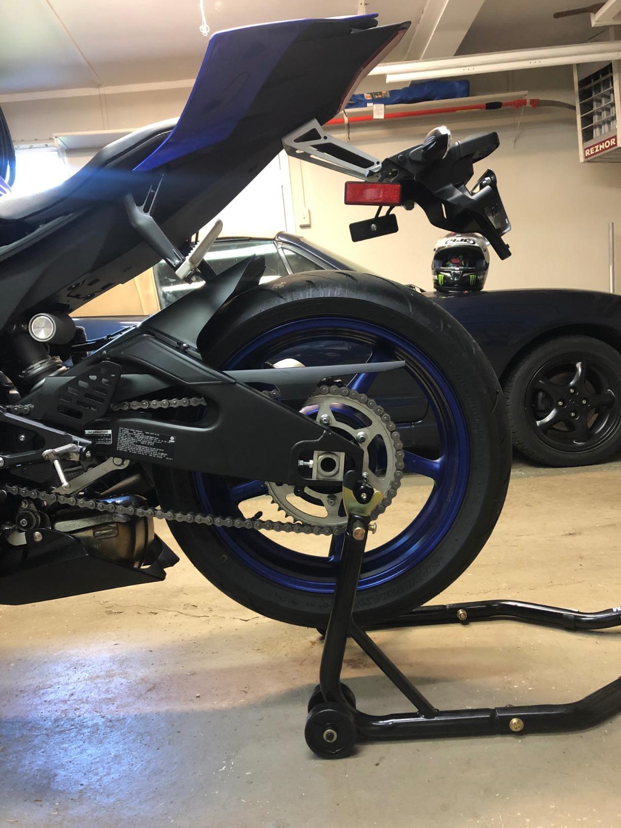 Venom Sport Bike Motorcycle Rear Wheel Swingarm Spool Lift Stand Paddock Stands Compatible with Yamaha Honda Kawasaki Suzuki Ducati BMW customer photo 1