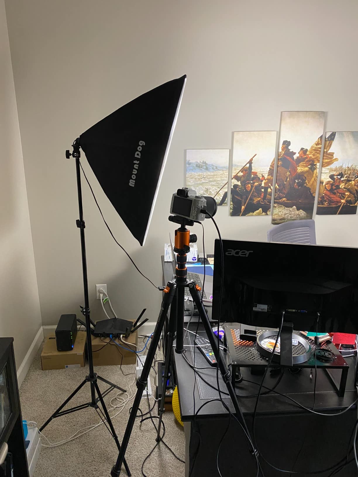 MOUNTDOG Softbox Lighting Kit, 2x19.7
