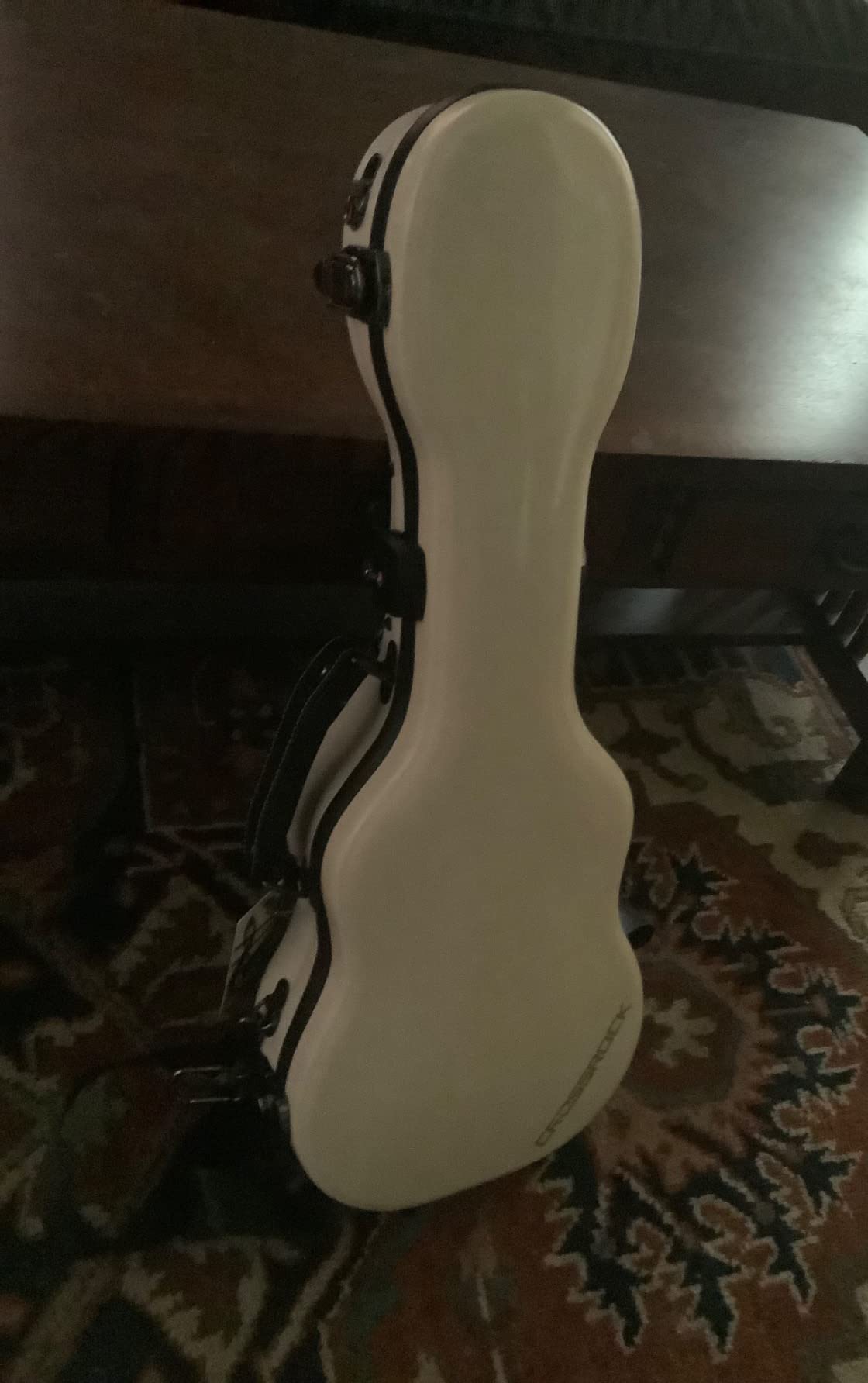 Crossrock Deluxe Fiberglass Concert Ukulele Case with TSA Lock, Orange (CRF2020CUOR) customer photo 2