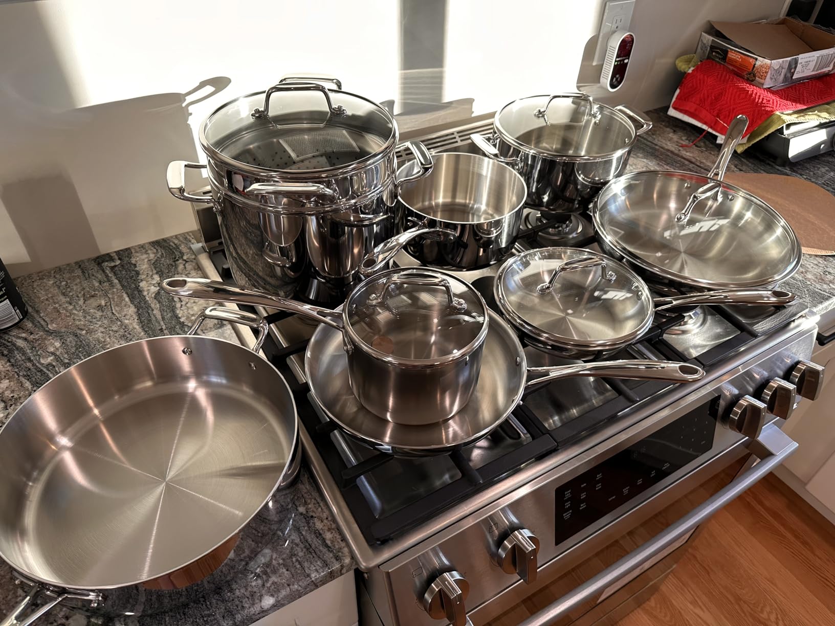 Tramontina Boston Tri-Ply Clad Stainless Steel 12-Pc Pots and Pans Set | Cookware Kitchen Set with Glass Lids, Induction-Ready, Dishwasher-Safe, NSF-Certified customer photo 1