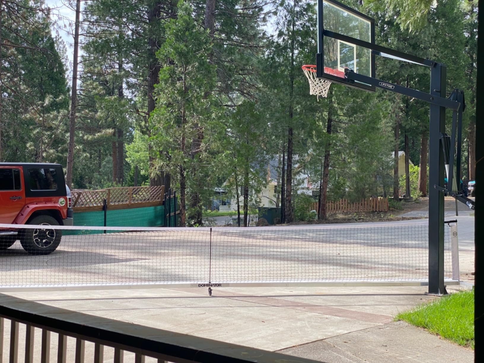 Dominator Standard Portable Pickleball Net - Indoor/Outdoor Regulation Pickleball Net - USAPA Compliant Pickleball Net on Wheels - System Includes Rolling Storage Bag & Locking Wheels customer photo 1