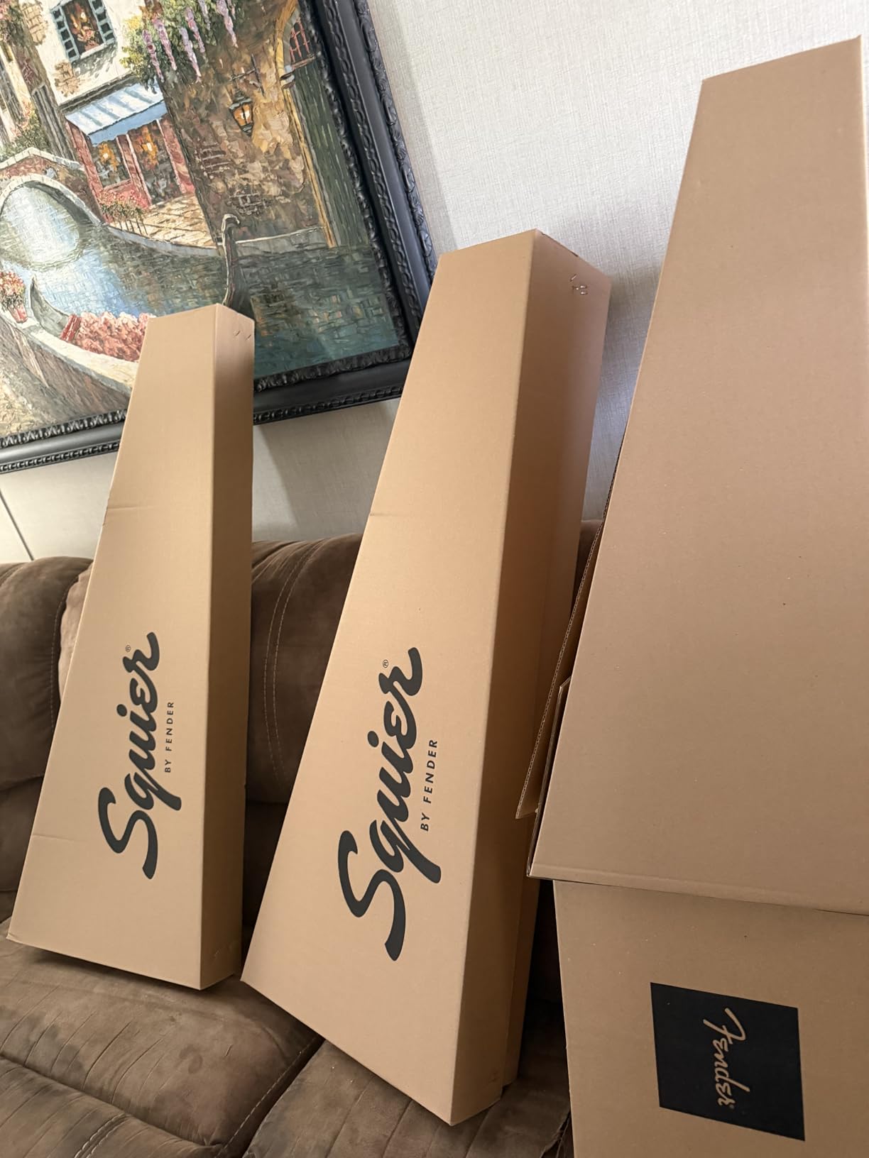 Squier Affinity Series Stratocaster Packs Electric Guitar, Charcoal Frost Metallic, Laurel Fingerboard | Hss Strat Pack, Indian Laurel Fingerboard, Poplar Body, Includes Frontman 15g Amp, Gig Bag, Cable, Strap and Picks, 21 Frets customer photo 1