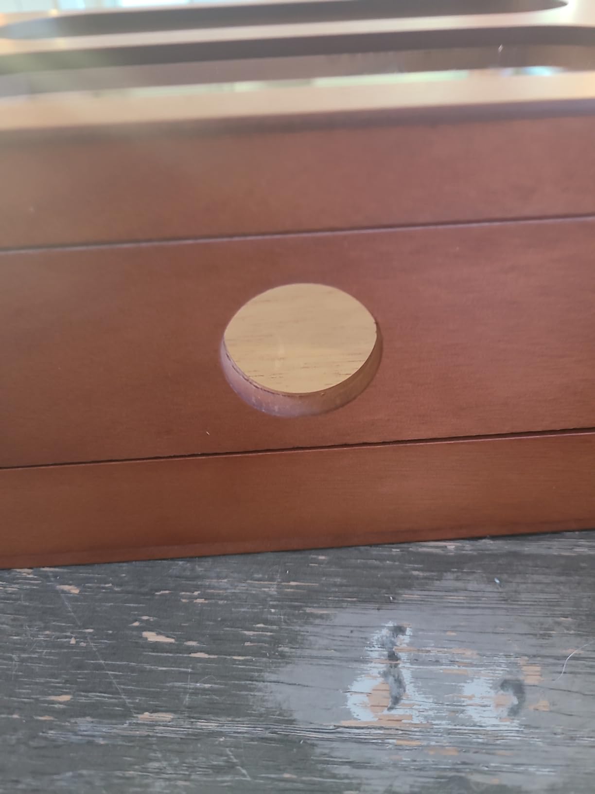 COOL KNIGHT Cigar Humidor with Front Hygrometer, Humidifier and Accessory Drawers - Tempered Glass Top Cigar Humidor Box - Spanish Cedar - Holds 20-35 Cigars customer photo 1