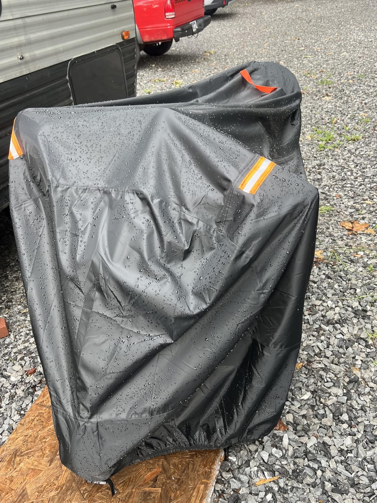 SECELES Heavy Duty Motorcycle Cover Fits up to 86