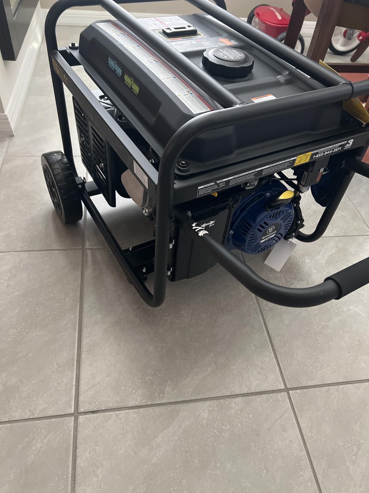 Westinghouse 6500 Watt Dual Fuel Home Backup Portable Generator, Transfer Switch Ready 30A Outlet, RV Ready 30A Outlet, CO Sensor customer photo 2