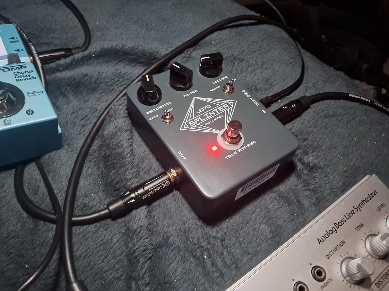JOYO Analog Distortion Guitar Pedal, FAT/MOSFET Toggle with DISTORTION/FILTER/VOLUME Control, True Bypass (SPLINTER JF-21) customer photo 1