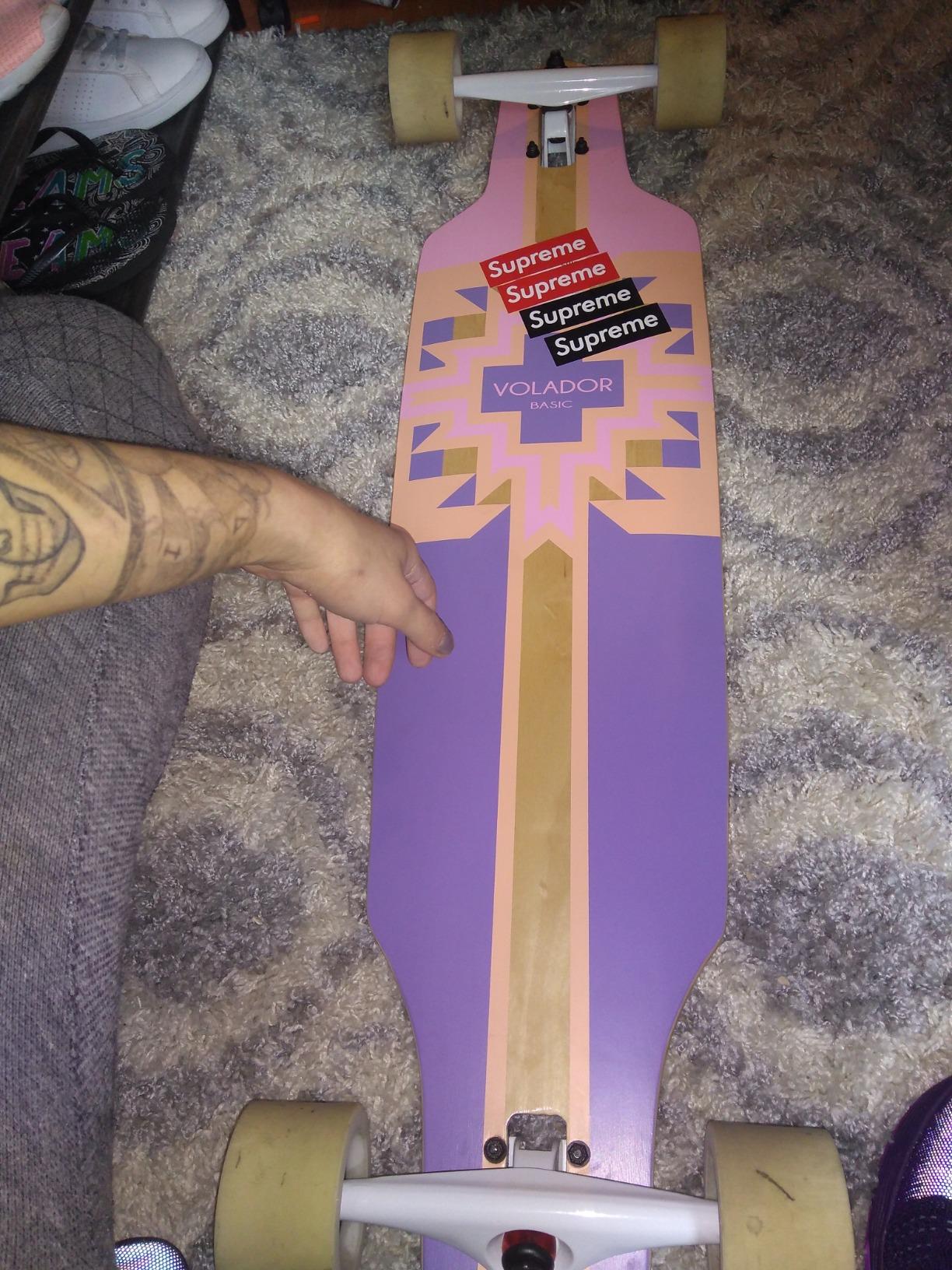VOLADOR Urban Freeride Pro Longboard Cruiser 40inch | Canadian Maple Wood Deck & Forged Reverse Kingpin Truck | Drop Through Longboard Complete Setup for Urban Commuting customer photo 1