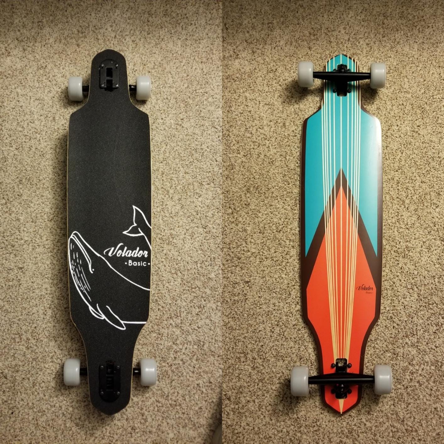 VOLADOR Urban Freeride Pro Longboard Cruiser 40inch | Canadian Maple Wood Deck & Forged Reverse Kingpin Truck | Drop Through Longboard Complete Setup for Urban Commuting customer photo 2